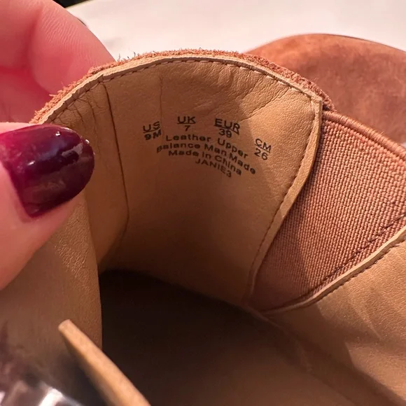 Brown Suede Ankle Boots - Picture 5 of 5